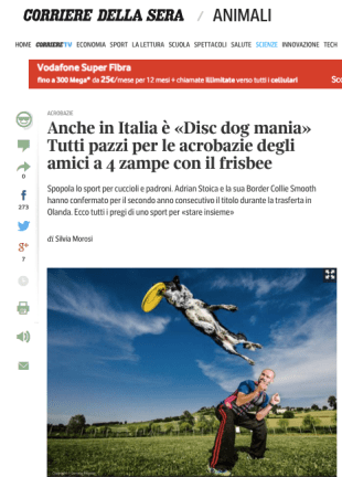 Adrian and Rory on Corriere Della Sera